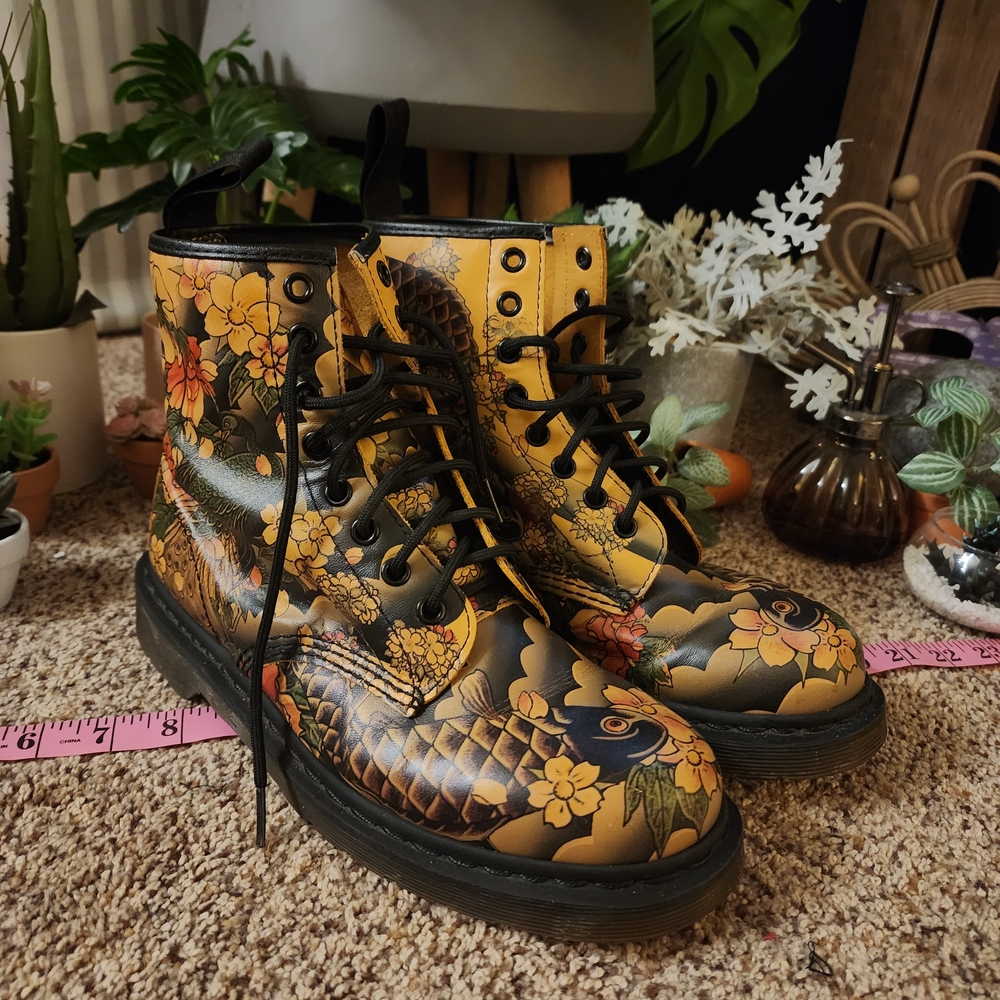Rare Doc Martens X Evisu Wagara 1460 Boots, Mens 8